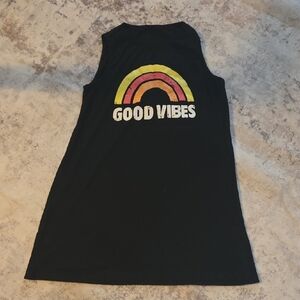 Amazon Black Good Vibes Swim Coverup